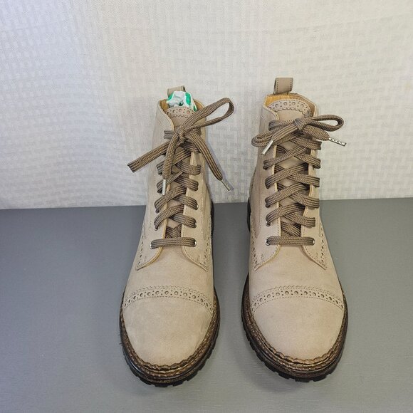 Office of Angela Scott Leather Lace-Up Brogue Ankle Boots Size 39.5 Excellent Co - Picture 2 of 15